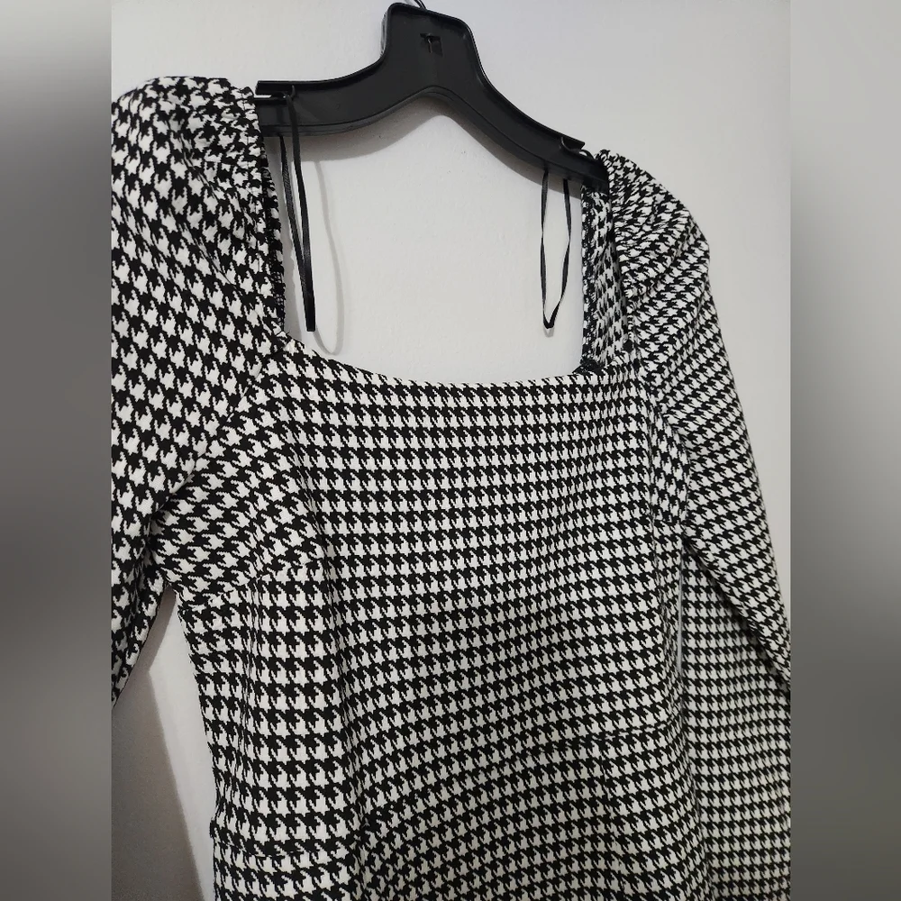 NWT Francesca Houndstooth Dress Size Large - Picture 6 of 7